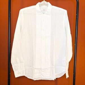 Orlebar Brown 007 Bond Pleated Italian Linen Shirt